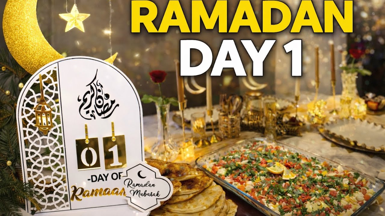 Ramadan day 1|| د روژه لومړی ورځ او د رمضان دیکوریشن