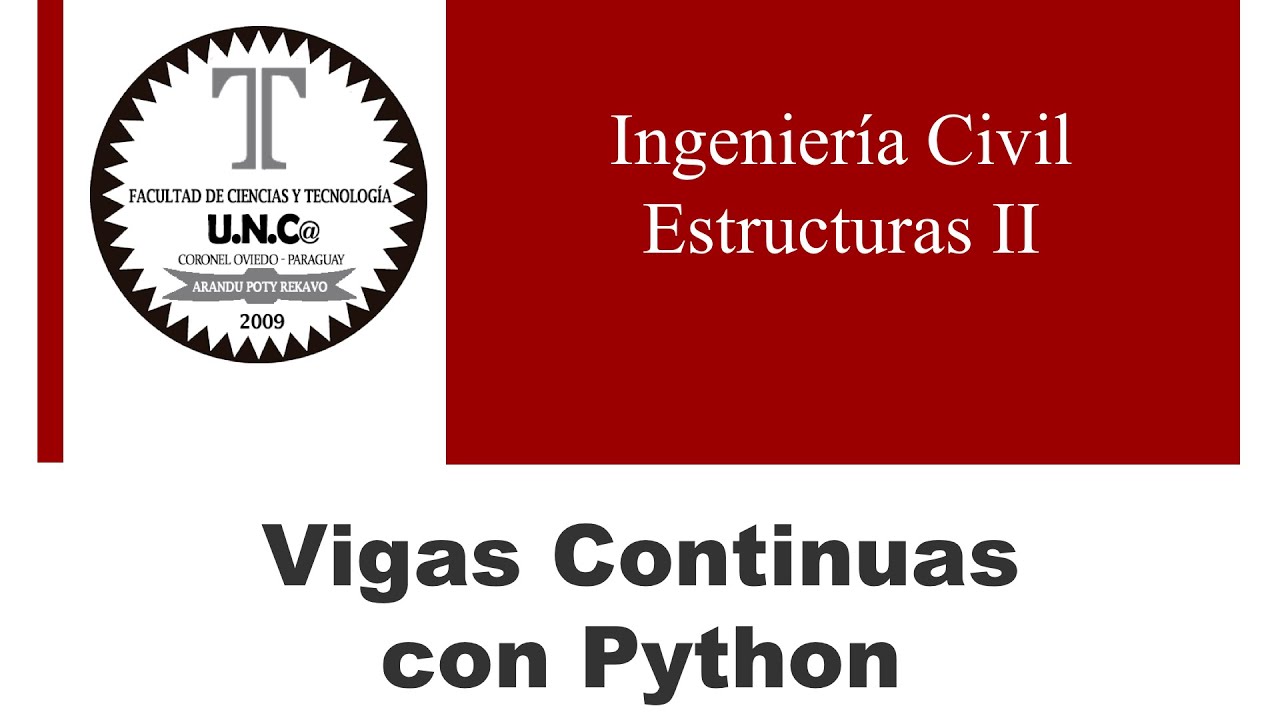 Vigas continuas con Python