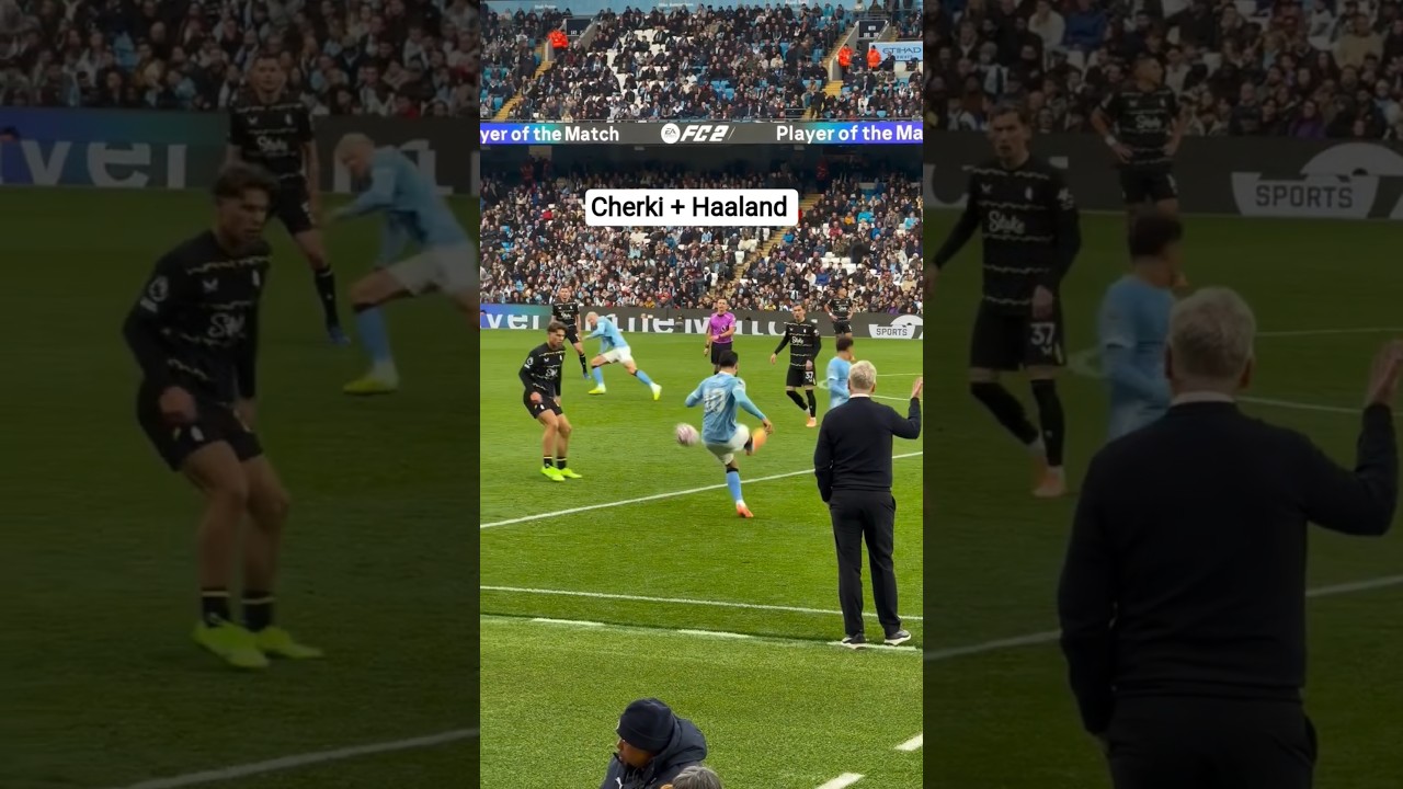 Cherki and Haaland contribution Man City vs Everton #premierleague #highlights