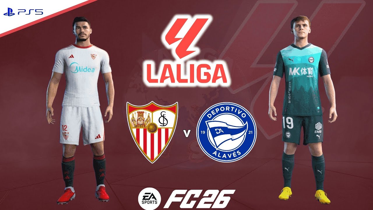Sevilla v Alavés | La Liga 25/26 - Round 24 | Full Match Simulation | FC 26 PS5™[4K]