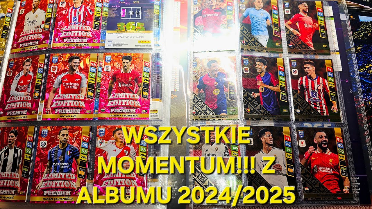 HIT! WSZYSTKIE MOMENTUM PANINI FIFA 365 2025 DRUGIE UZUPEŁNIANIE 2 ALBUM&Oacute;W MAMY CAŁOŚĆ!