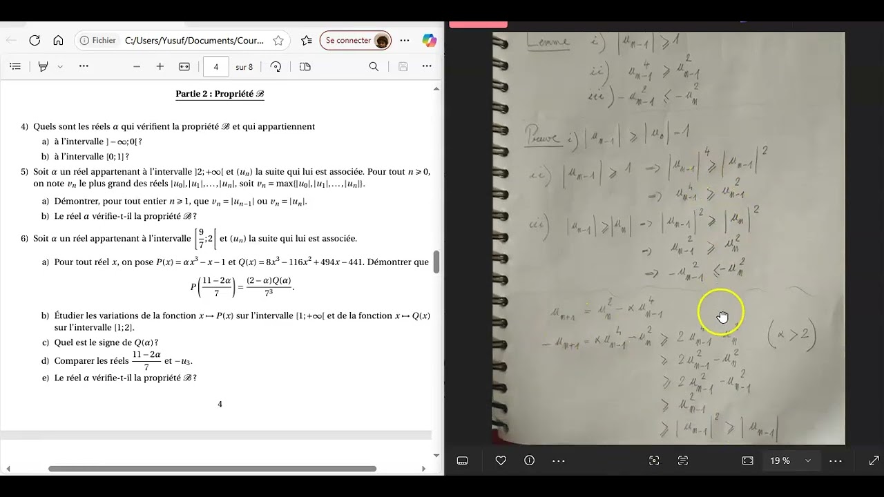 Concours général Maths 2025 - Ex2- partie 2- question 5a