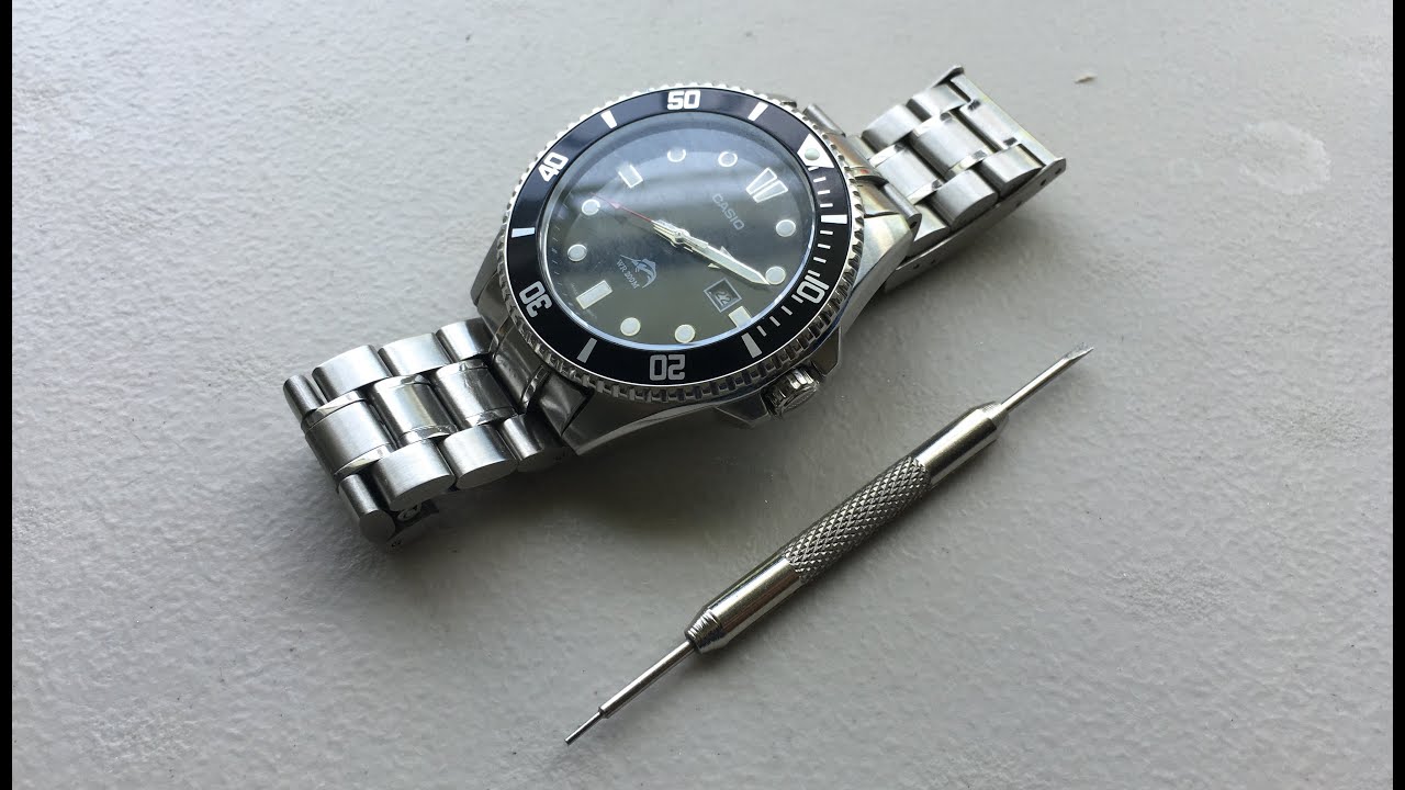 How to remove links and re-size a cotter-pin watch bracelet