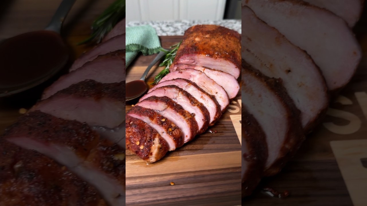 Простое и вкусное копчёное свиное филе! #рецептыбарбекю #барбекю #гриль #рецепт