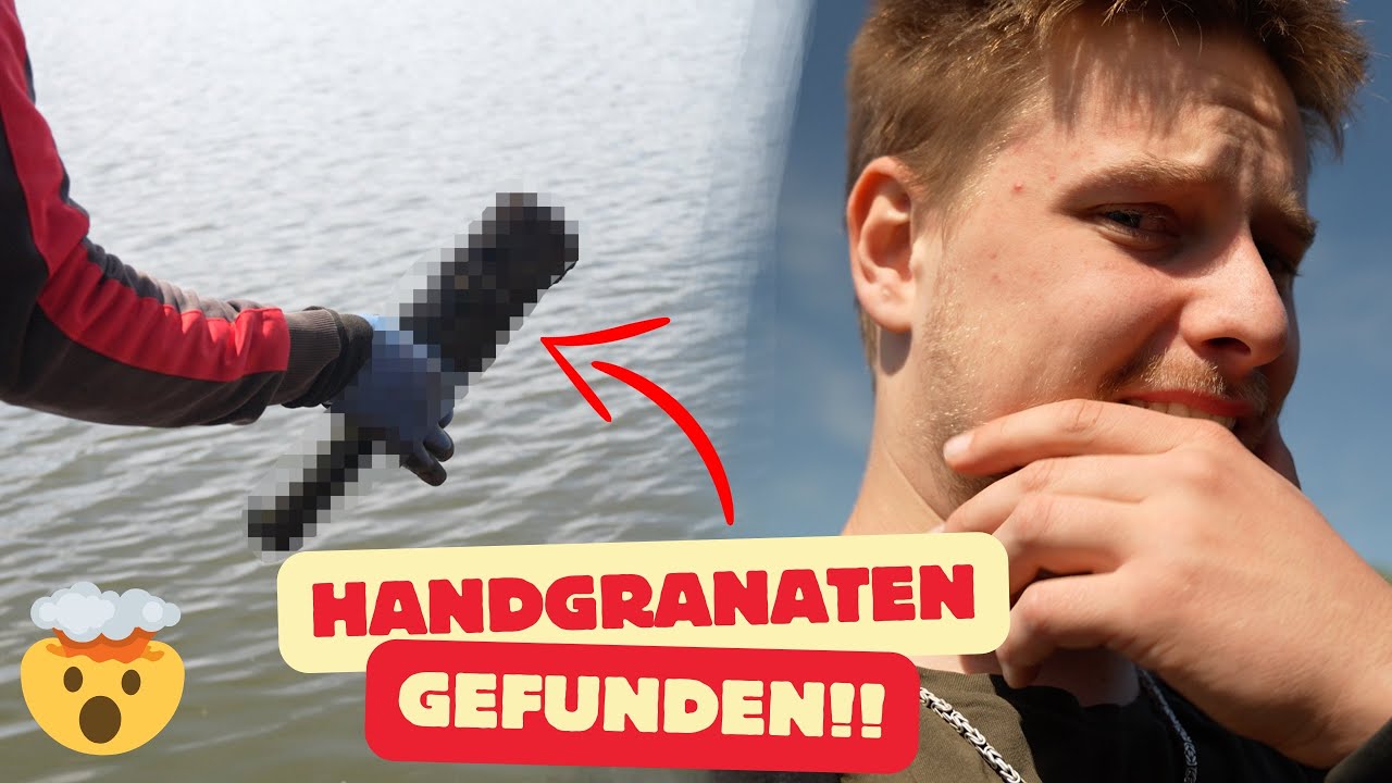 SCHARFE HANDGRANATE gefunden!! 🤯😳 VIEL zu GEF&Auml;HRLICH!! 😨/ Schatzsuche mit Magnet - Gebr&uuml;der Lange