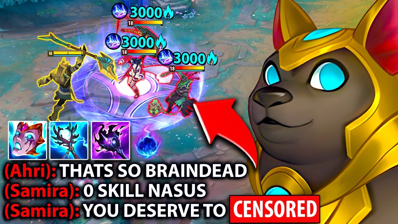 This was the best game of AP Nasus ever on this channel… (I MADE THESE GUYS RAGE)