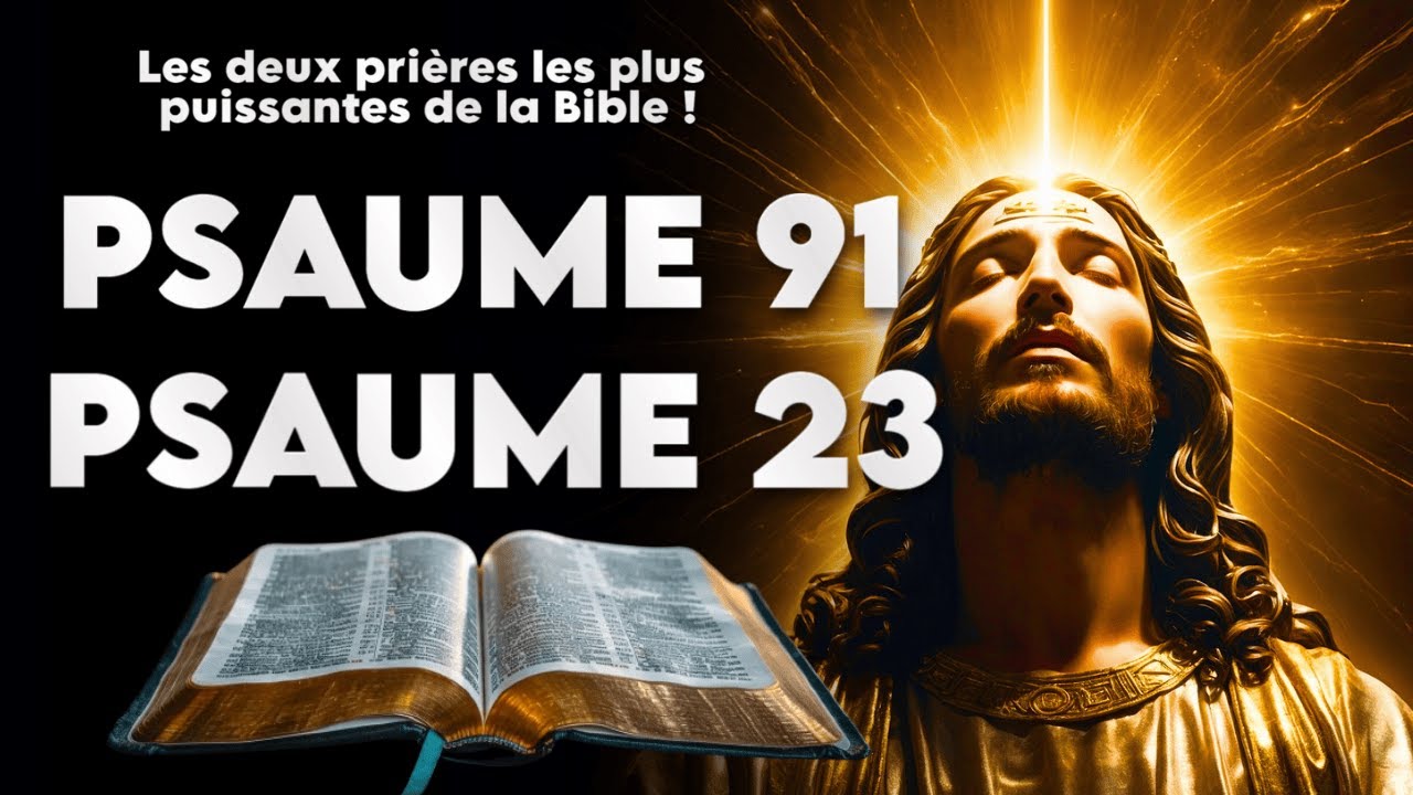 Psaume 91 et 23 : Prière puissante du jour #psaume23 #psaume91 #prière