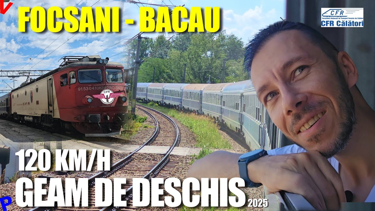 Focsani - Bacau | Cu trenul la viteza de 120 km/h prin Moldova