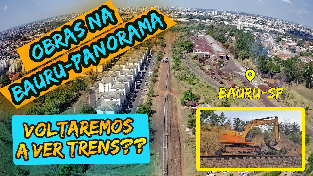 Recuperação do ramal Panorama - Obras de limpeza