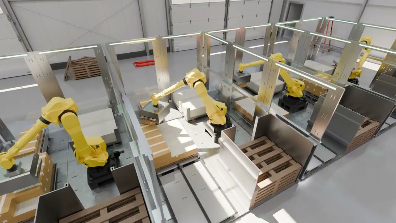 Digital Twin of a FANUC Robot Palletizer Cell