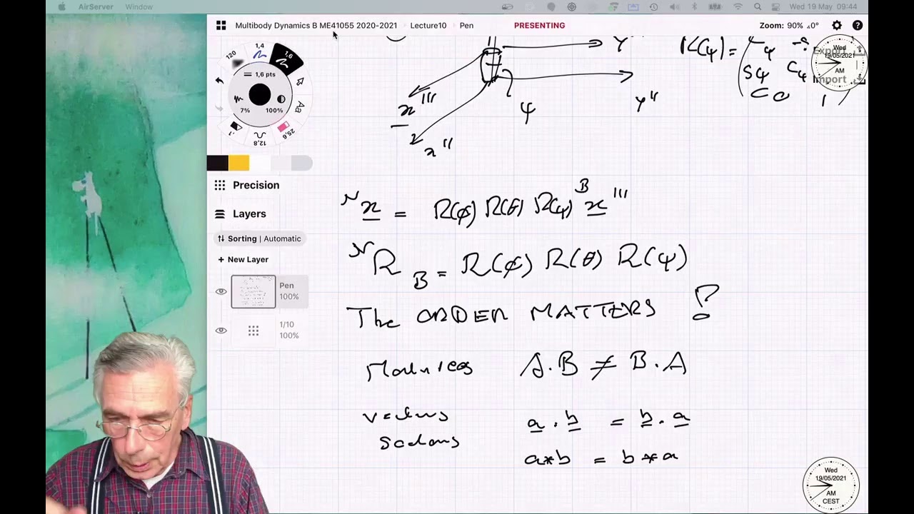 Multibody Dynamics B, ME41055, 2020-2021, Lecture10