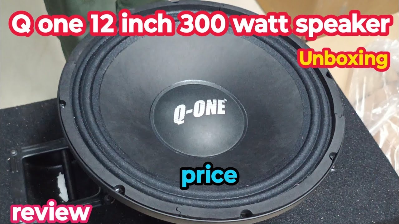 Q one 12 inch 300 watt speaker price/Unboxing and review/DJ speaker @skdjvlog1998