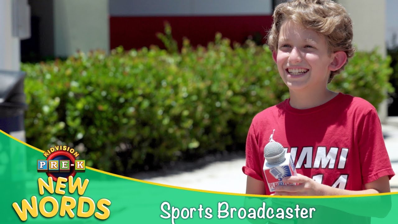A Day With A Sports Broadcaster | New Words | KidVision Pre-K