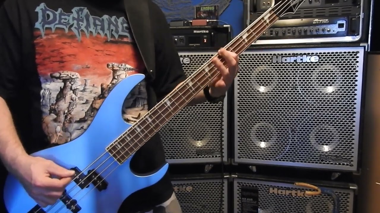 EXODUS - TOXIC WALTZ BASS COVER with Ibanez RGB300 Electric Bass Guitar
