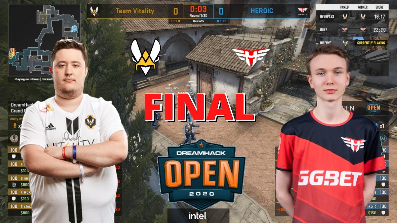 Vitality vs Heroic - INFERNO map 3 - GRAND FINAL - DreamHack Open Fall 2020