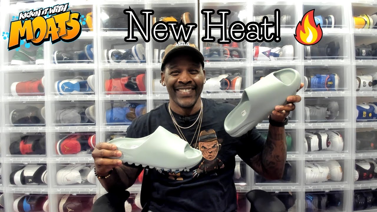Arthur Moats Unboxing The Adidas Yeezy "Salt" Slides