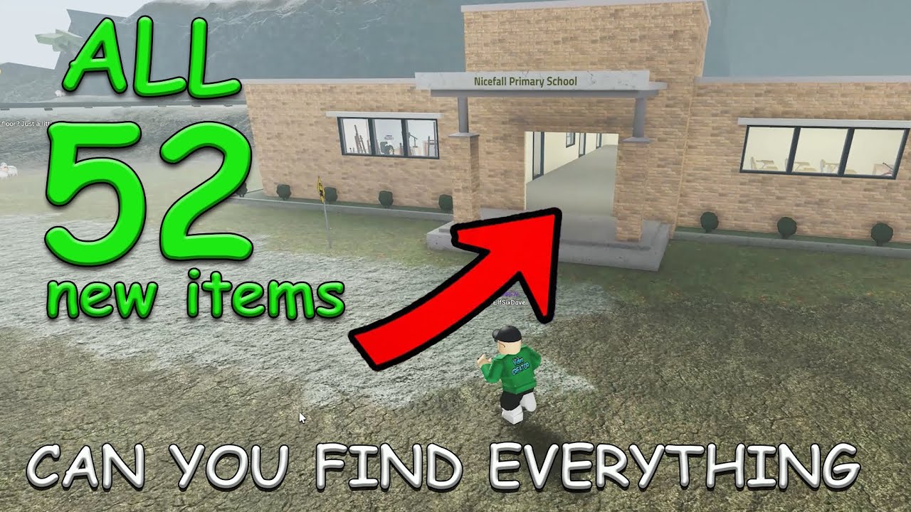 How To Find All Items CAN YOU FIND EVERYTHING School Update Roblox