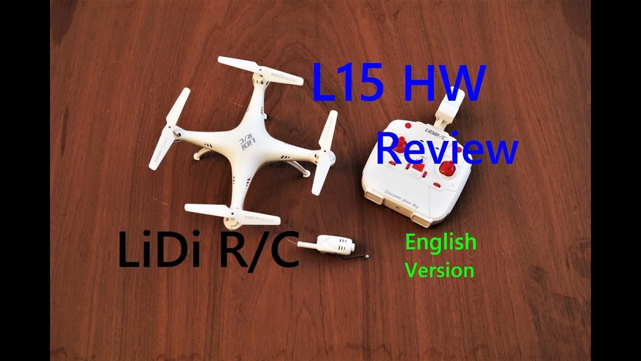 REVIEW: LiDi R/C  L15hw  QuadCopter [english]