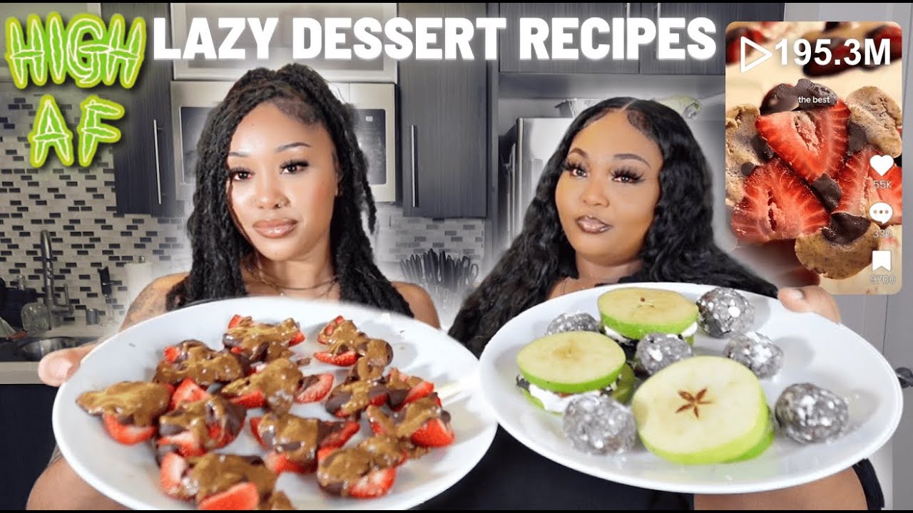 We Tried the LAZIEST Viral TikTok Desserts While High 😭 *gone wrong*