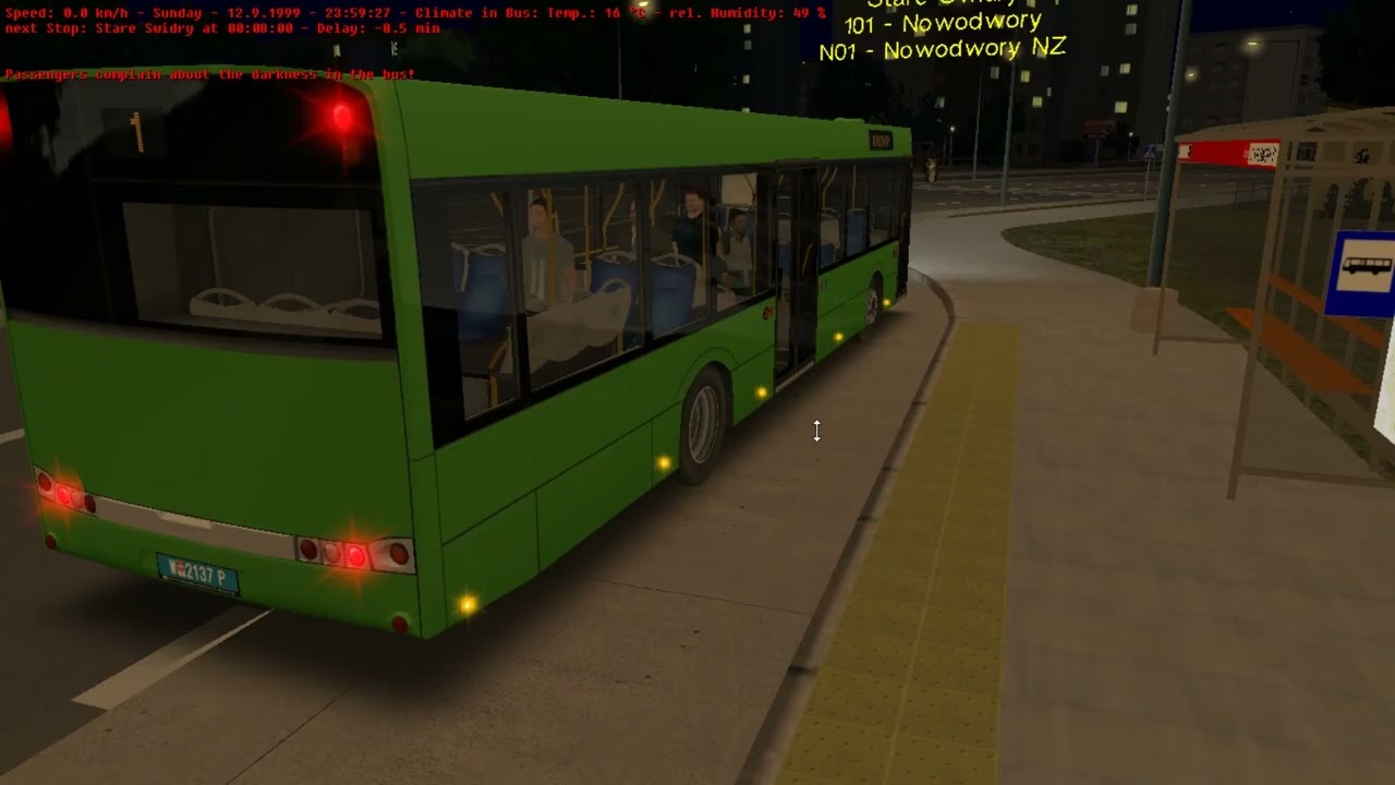 Solaris Urbino 12 III (1,5 d.;E6 Cms., ZF-6AP) on Warszawa Bialoleka 1.50; Line: N01 -- to Nowodwory