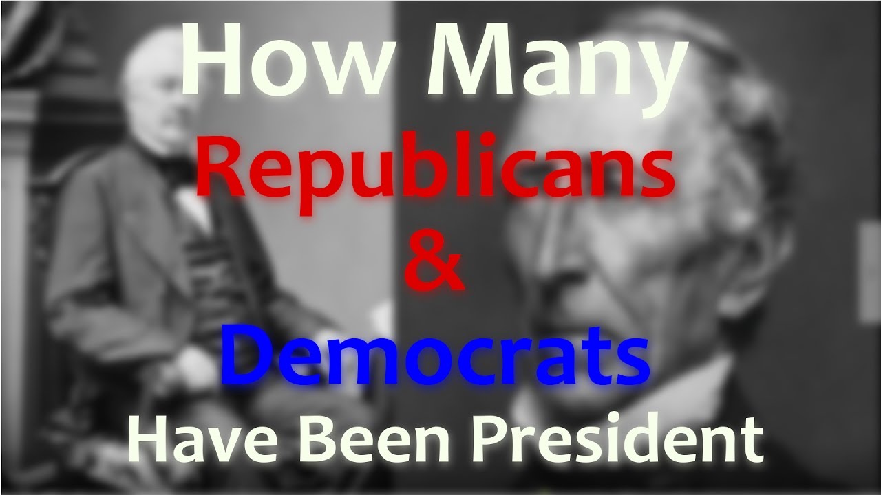 How Many Republicans and Democrats Have Been President - Brief History #4