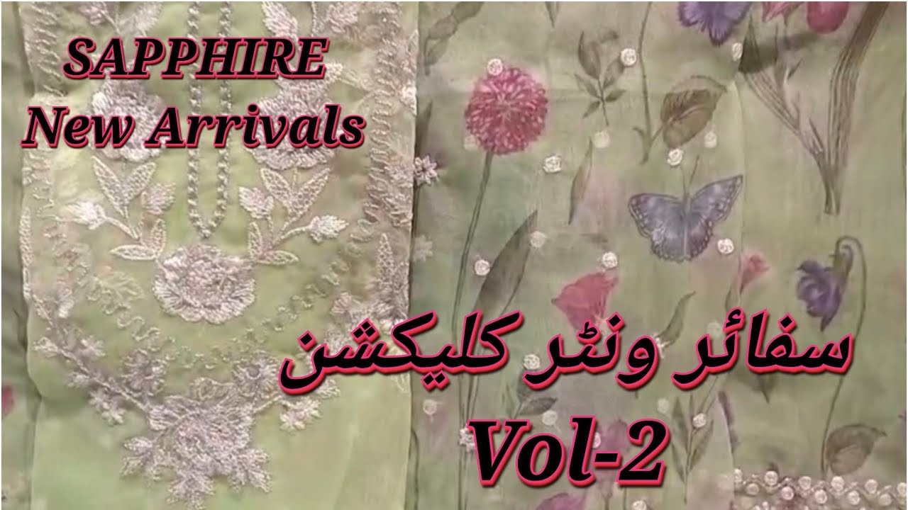Sapphire New Arrival Winter Collection. Sapphire Volume 2 Starting Price 1500