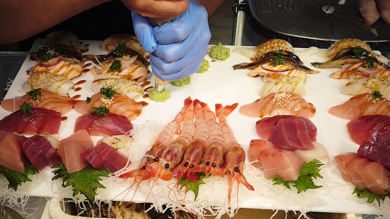 Fish Cutting ! The most  luxurious Salmon &Tuna Sashimi -Taiwanese Fish Market