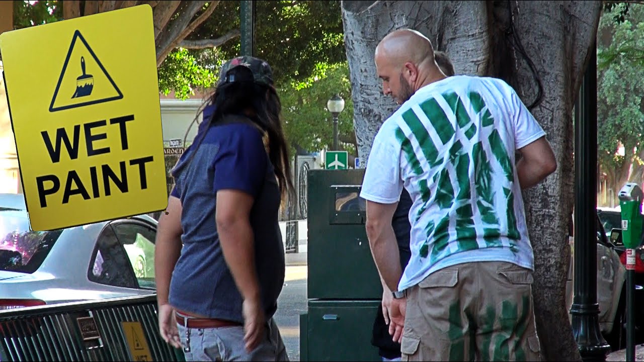 WET PAINT PRANK!! - HOW TO PRANKS