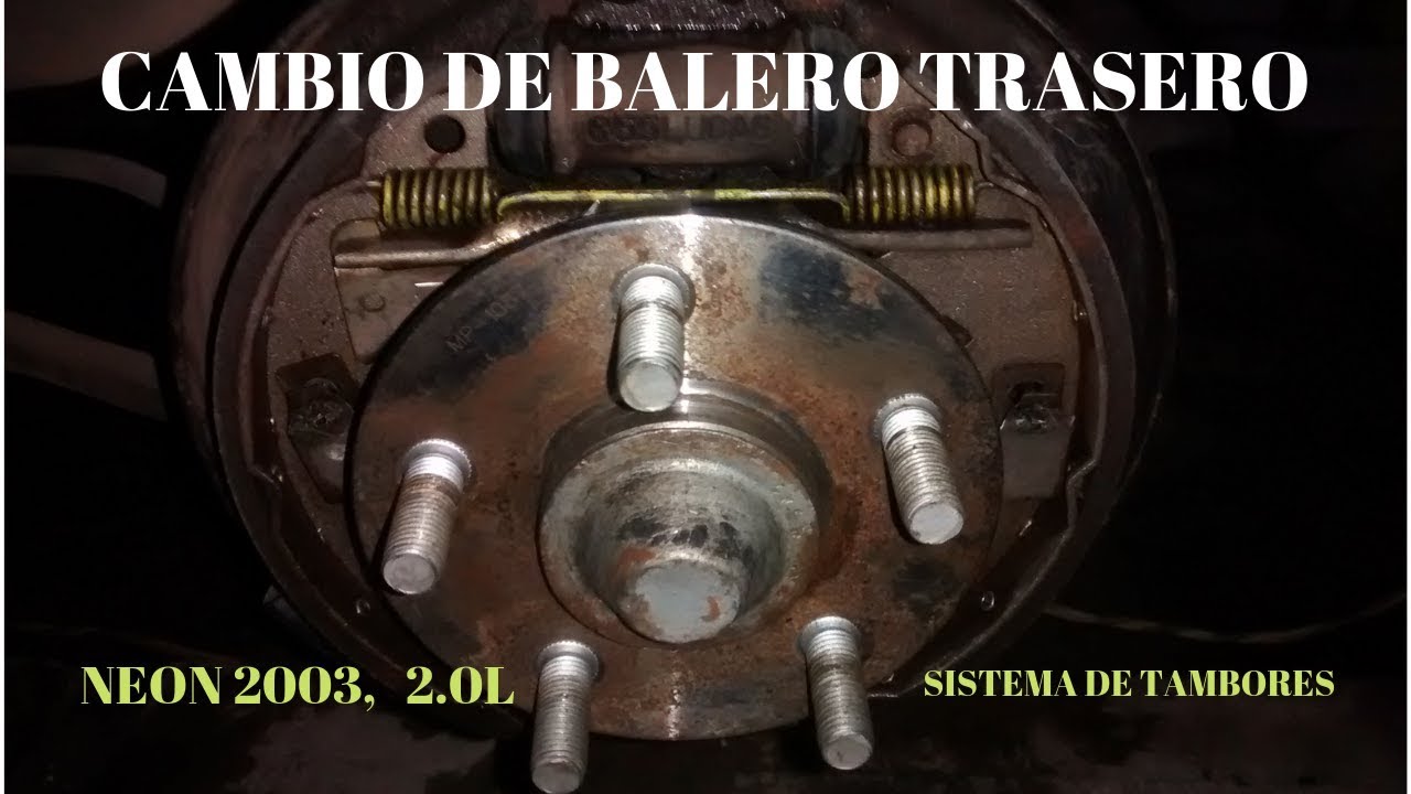CAMBIO DE BALERO TRASERO DE NEON
