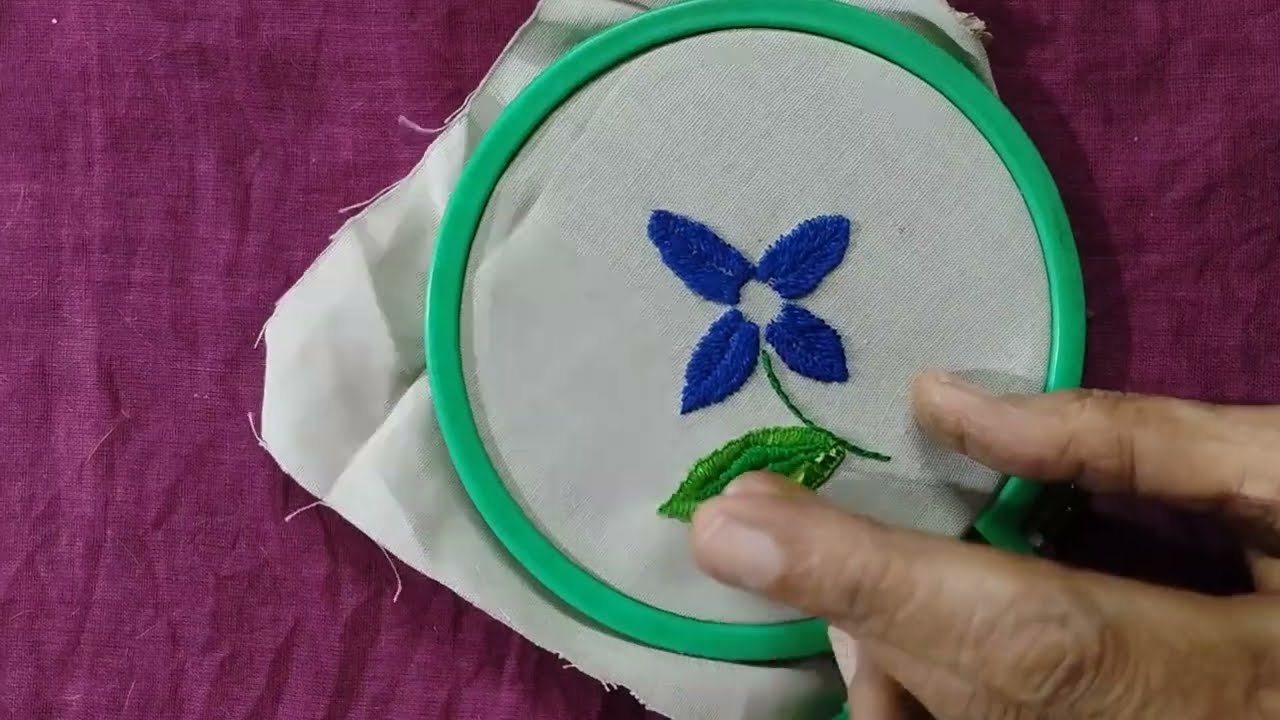 Hand embroidery new stitching | হাতে সূচি কর্ম নতুন সেলাই | hand embroidery for beginners design 