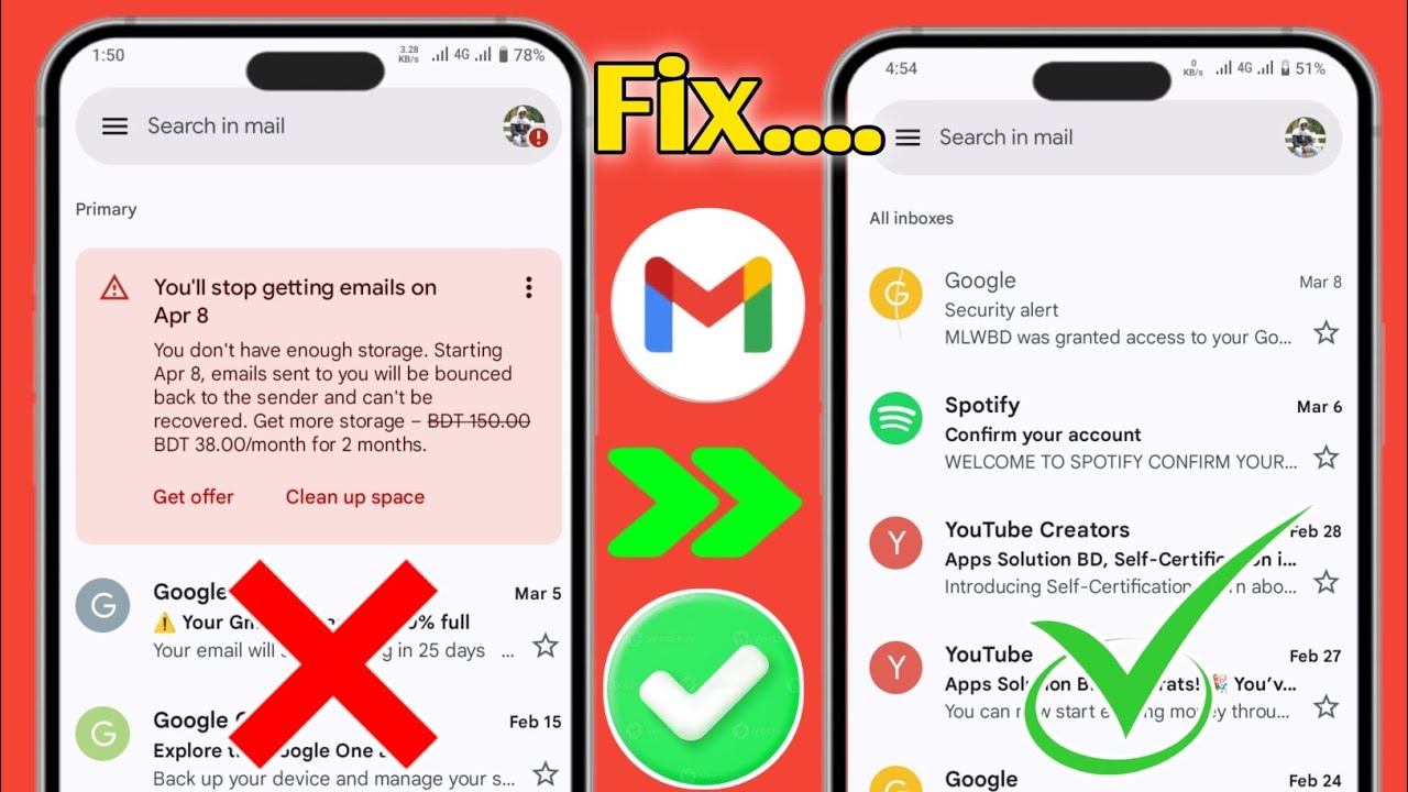 Come risolvere il problema di spazio di archiviazione pieno dell'account Gmail | Nuovo aggiornamento