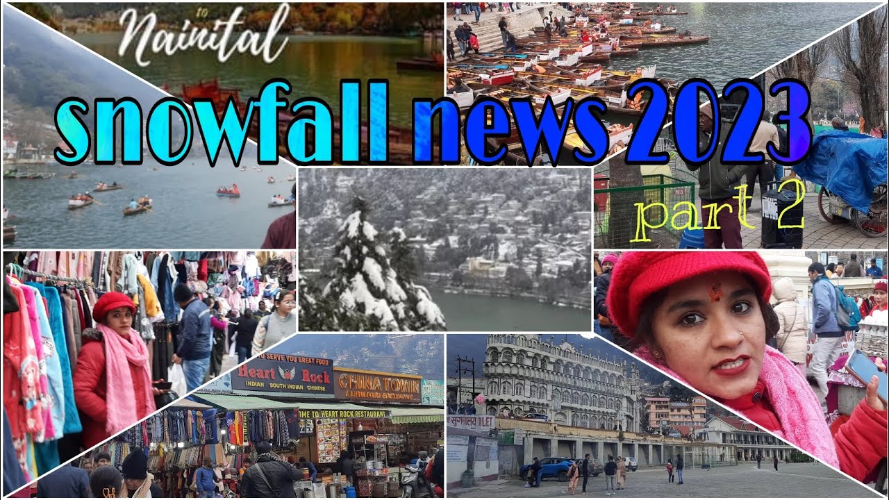 snowfall in nainital 2023 news ||Aaj nainital #dailylifestylevlog #dailyvlogs #snowfall #nainital