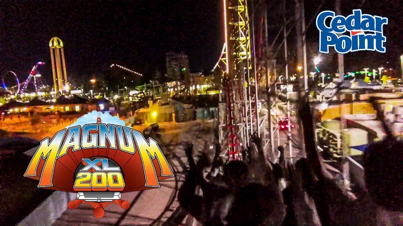 2019 Magnum XL 200 Roller Coaster at Night On Ride HD POV Cedar Point