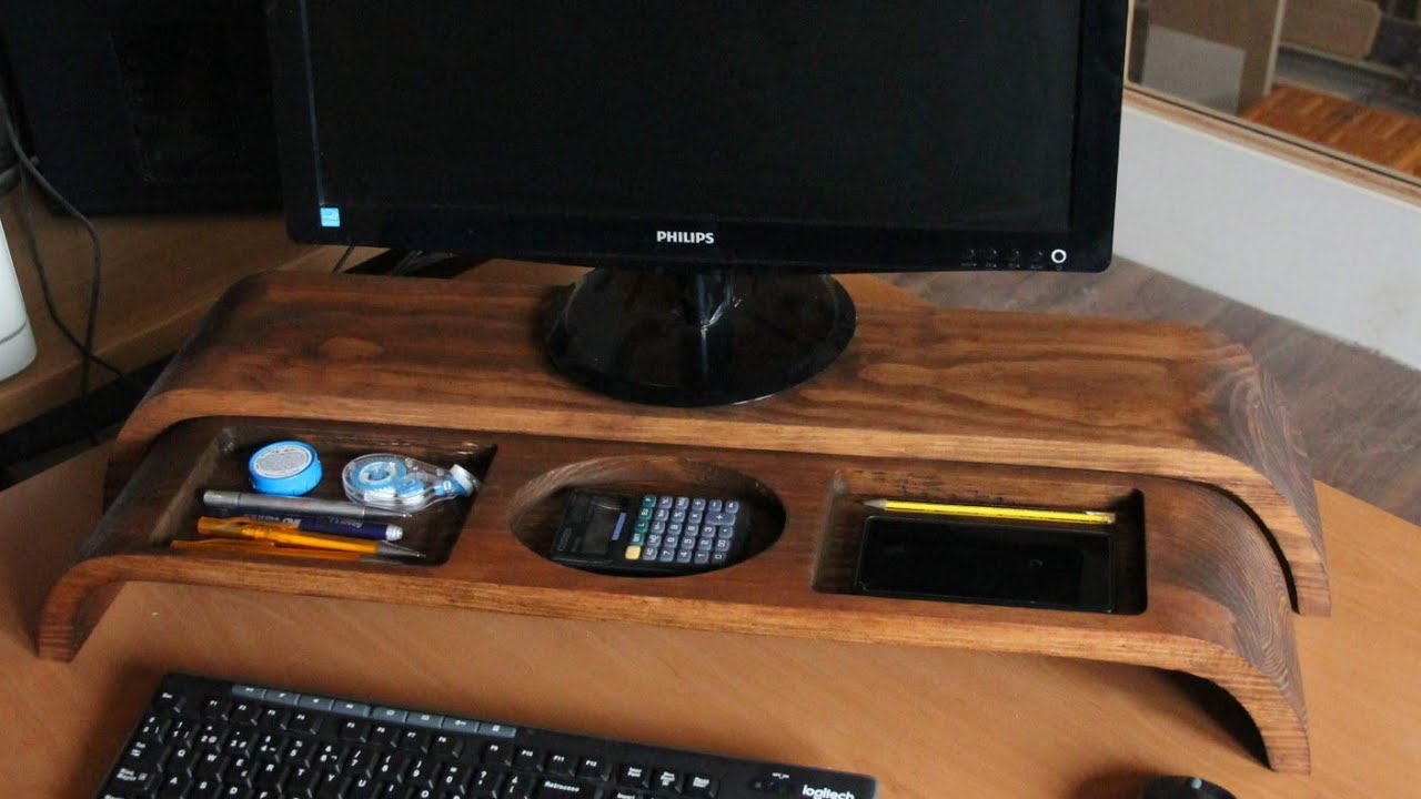 ORGANIZADOR DE ESCRITORIO EN MADERA