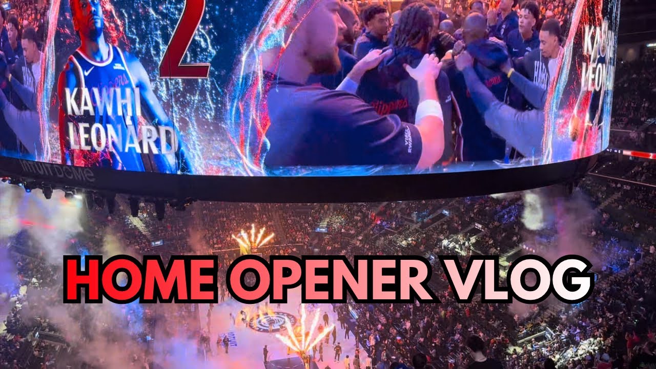 LA Clippers 2025-2026 Home Opener Vlog 
