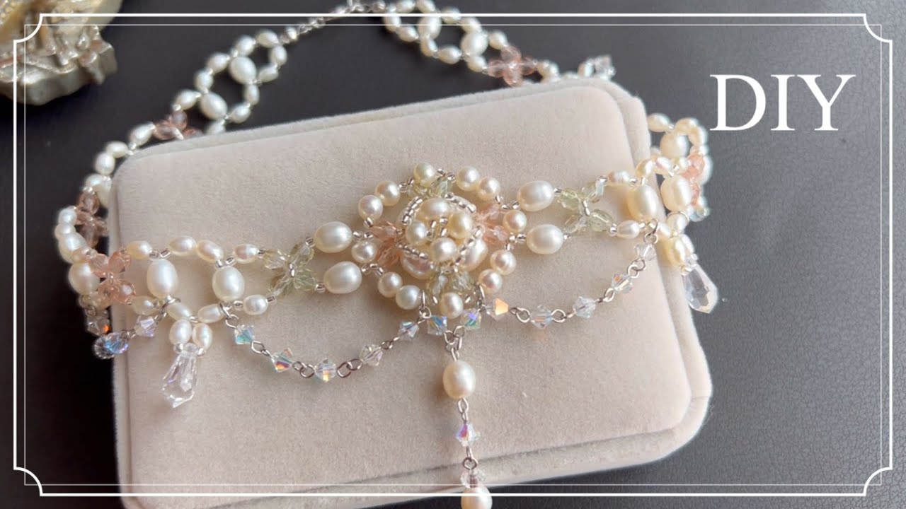 DIY★パーティーにもおすすめ「麗しの桜」ネックレス