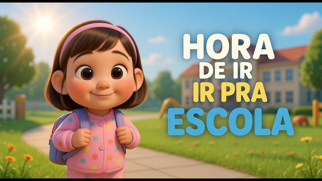 🎒 Hora de Ir pra Escola | Música Infantil Educativa | Rotina da Manhã para Crianças