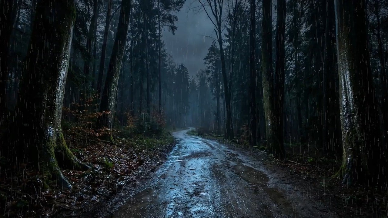 Rain & Thunder in the Forest  🌧️  9 Hours of Heavy Rain & Thunderstorms