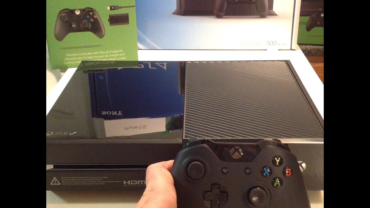 Xbox One Console Full Unboxing of All Contents & Console Tour
