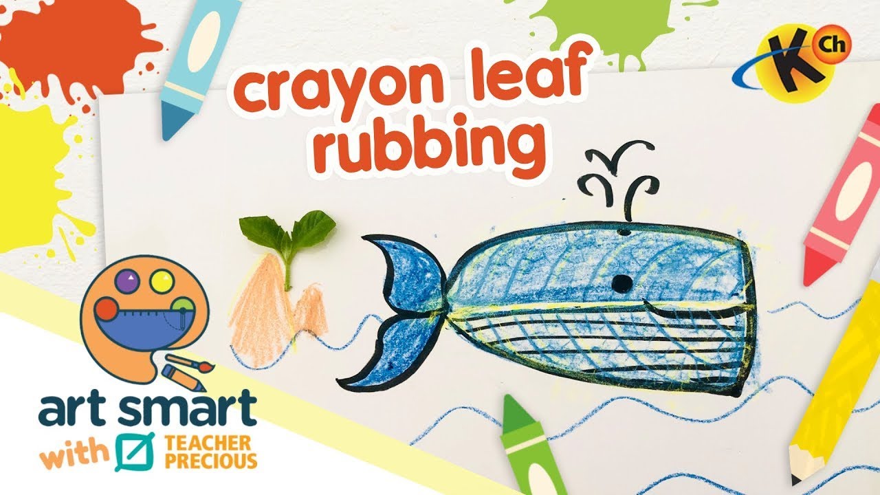 Crayon Leaf Rubbing | Art Smart with Teacher Precious