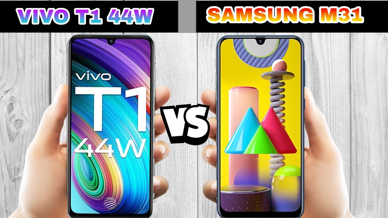 vivo t1 44w vs samsung m31 full comparison.