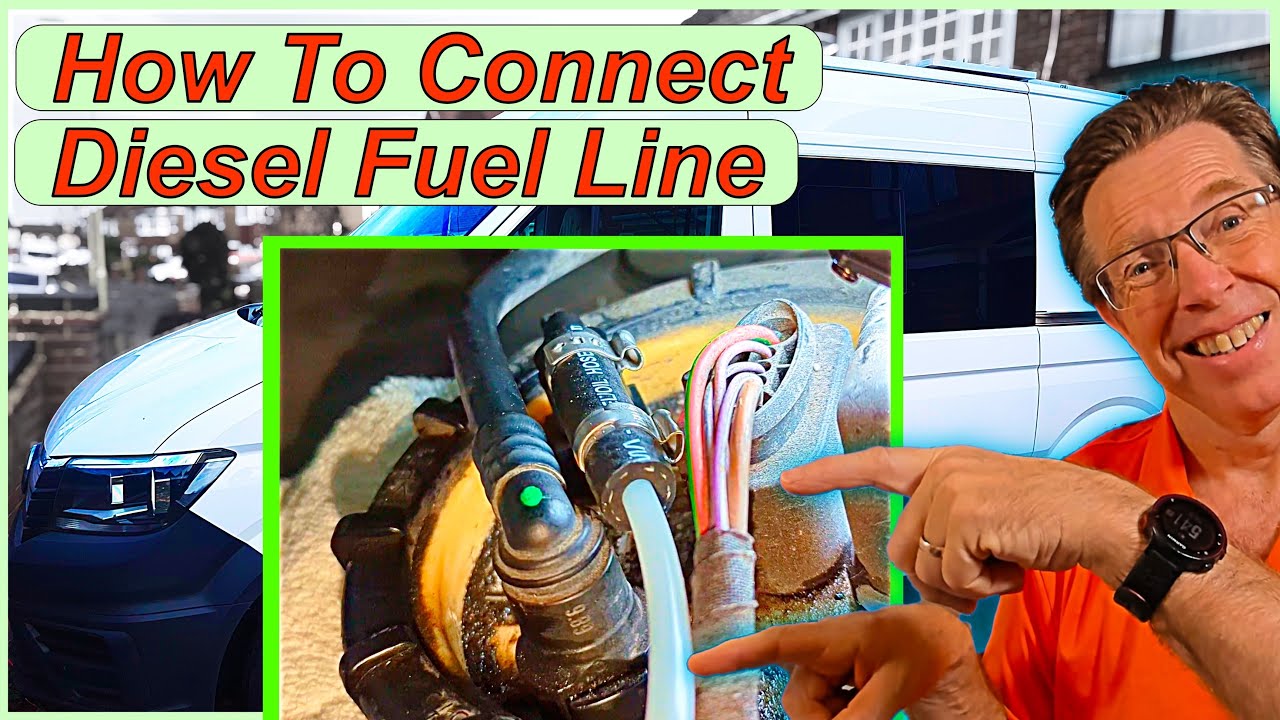 Diesel Heater Fuel Line Connection on a VW Crafter, Man TAG Grand California 2017-onwards Tutorial