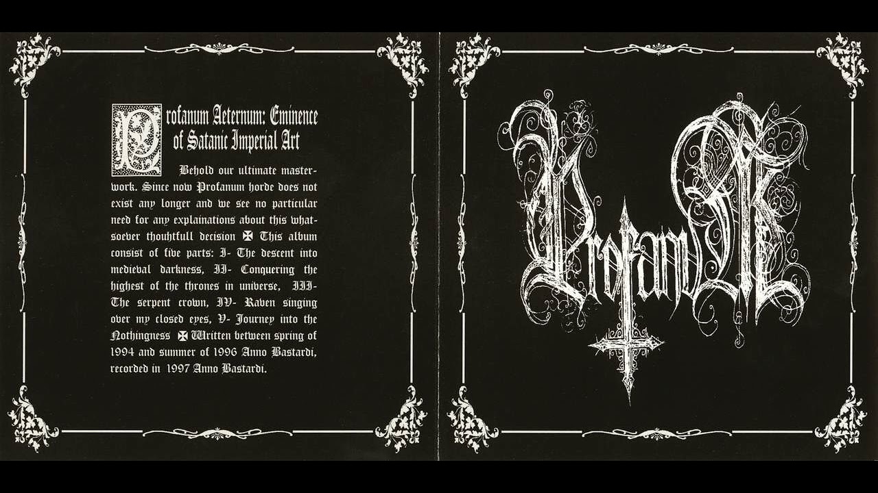 Profanum -  Profanum Aeternum .  Eminence Of Satanic Imperial Art