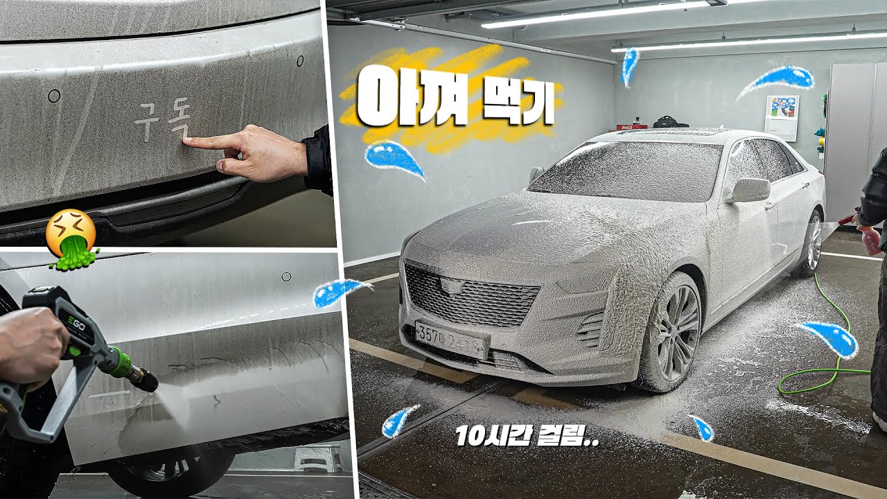 1년 넘게 세차 안한 더러운 아빠차, 새차 만들어드리기!