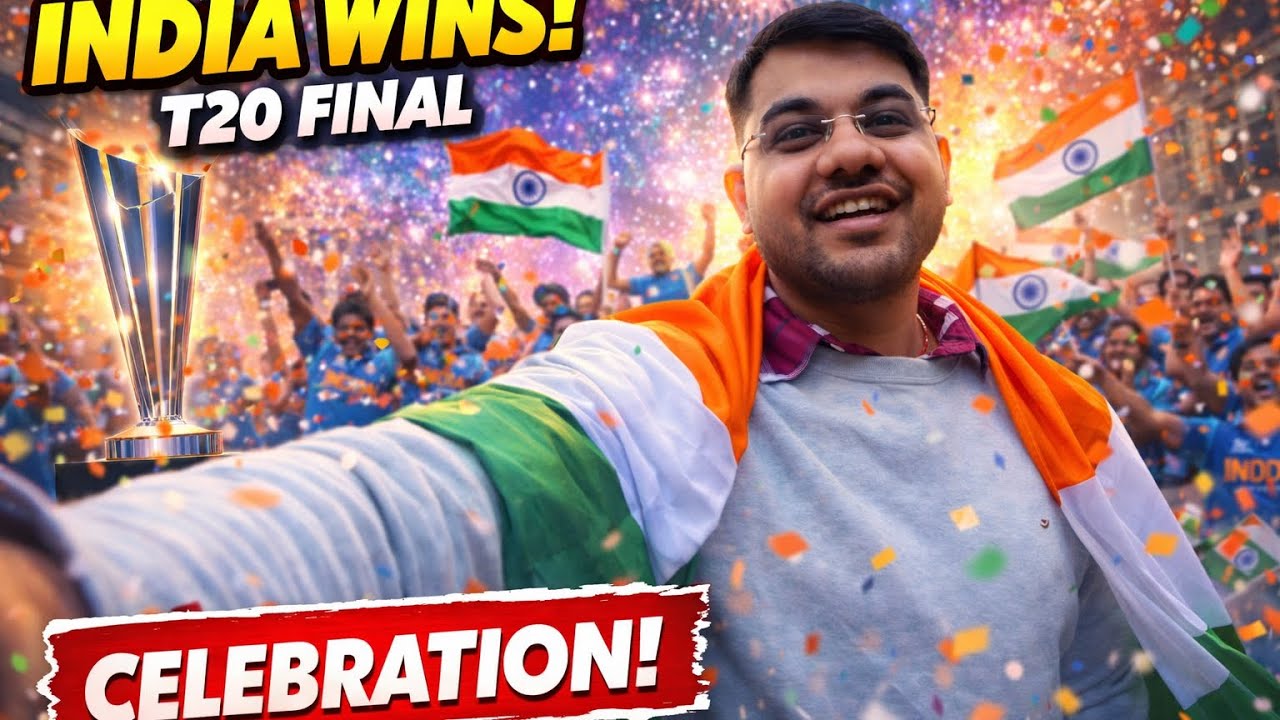 India Won T20 Final 🇮🇳 | UK Celebration Vlog! Day 181 in UK. #india #lifestyle #match #win #champion