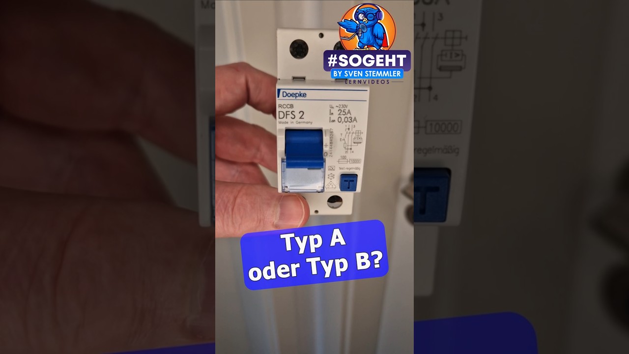 Typ A vs. Typ B RCDs: Merkmale und Erkennungszeichen erkl&auml;rt!