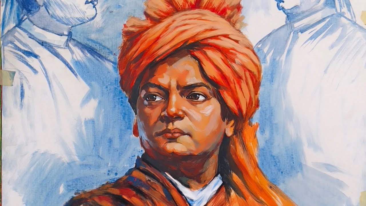 Painting bologe#art#painting#vivekananda #rabindranathtagore#indiragandhi#mgkvp#tcdart-z1k#vologing 