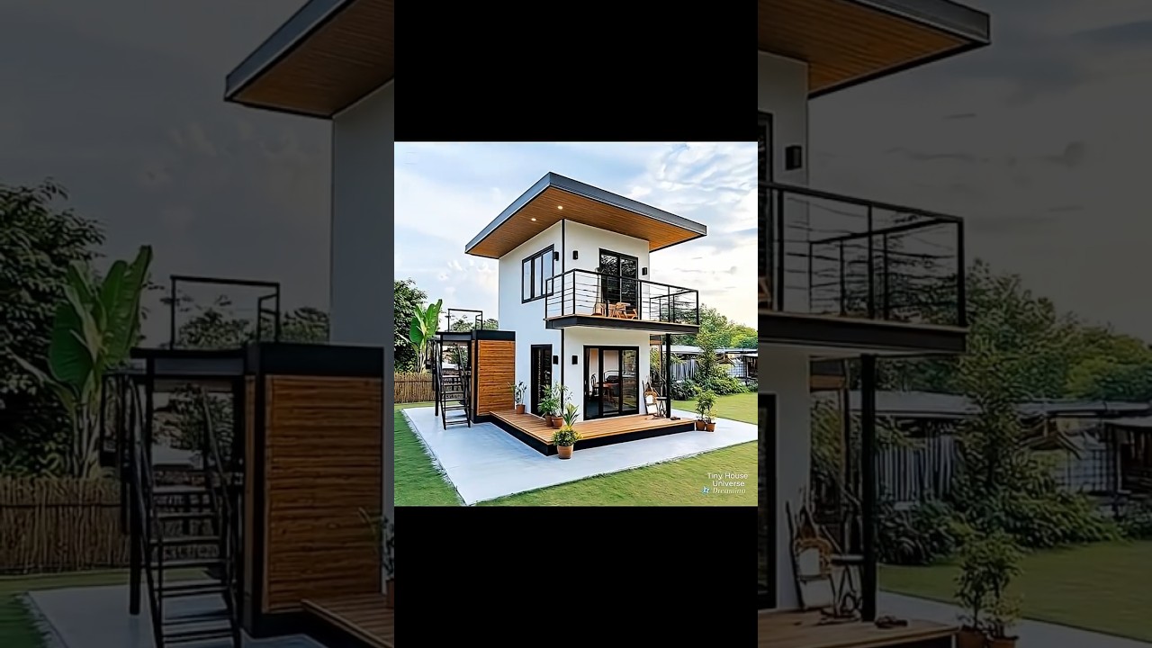 5x5 Two Floor 50 Sqm Small House Models #smallhouse #relax #easyhouse #smallhousedesign #tinyhouse