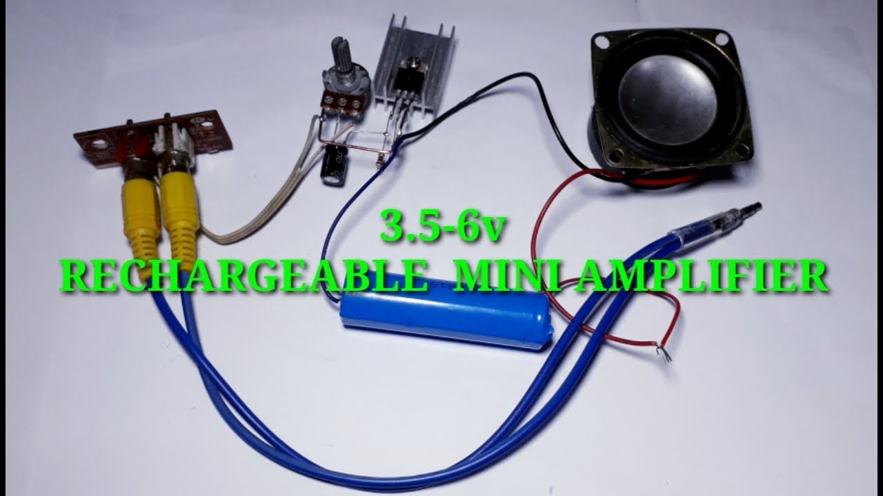 3.5V-6V  Rechargeable  Mini Amplifier/TIP41C Transistor