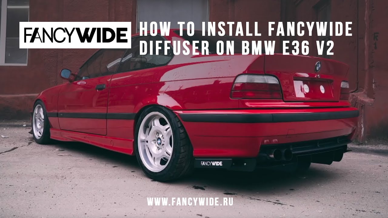 How to Install Fancywide Rear Diffuser on BMW E36 V2.